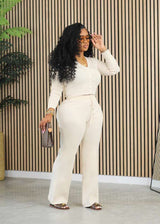 Long Sleeve Top and Pant Two Piece Set image 3