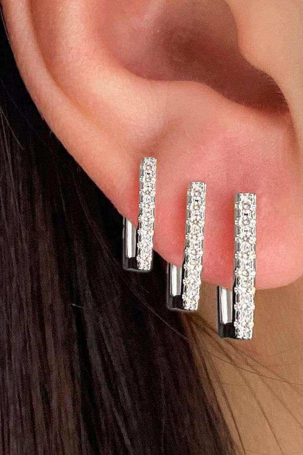 Korean Earrings Alloy Stud image 0