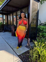 Sunset Halter Maxi Dress image 1