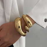 Thick Hinged Cuff Bangle Bracelet image 1