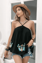 Floral Embroidery Cami Top image 0