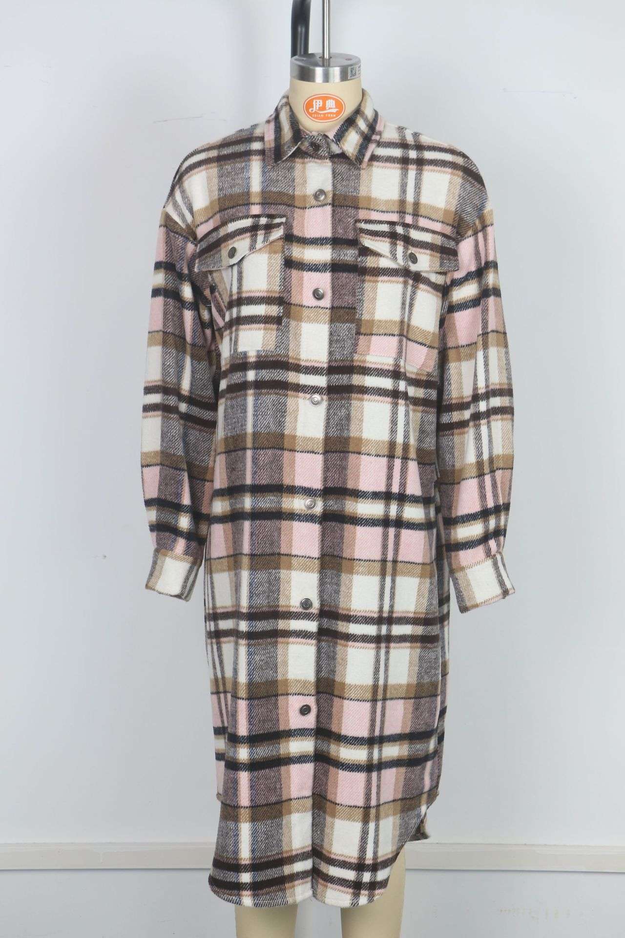 Casual Checkered Club Shacket image 4