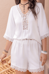 Enchanted V-Neck Romper image 1