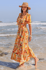 Trendy Bohemian Printed Casual Vacation Dress For Women image 3