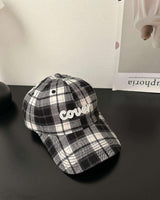 Stylish Plaid Camo Cap