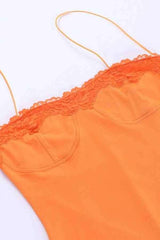 Sexy Lace Patched Mesh Layered Sleeveless Maxi Dress image 5