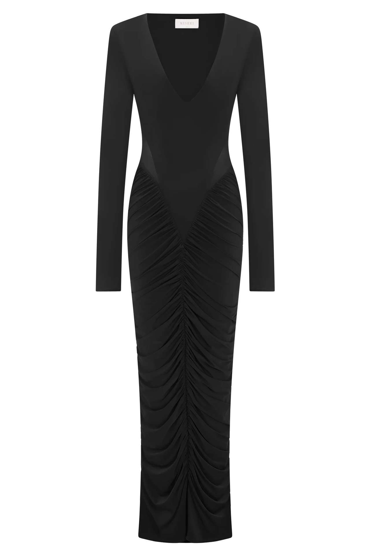 Chic Long Sleeve Bodycon Maxi Dress image 6