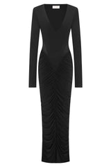 Chic Long Sleeve Bodycon Maxi Dress image 6