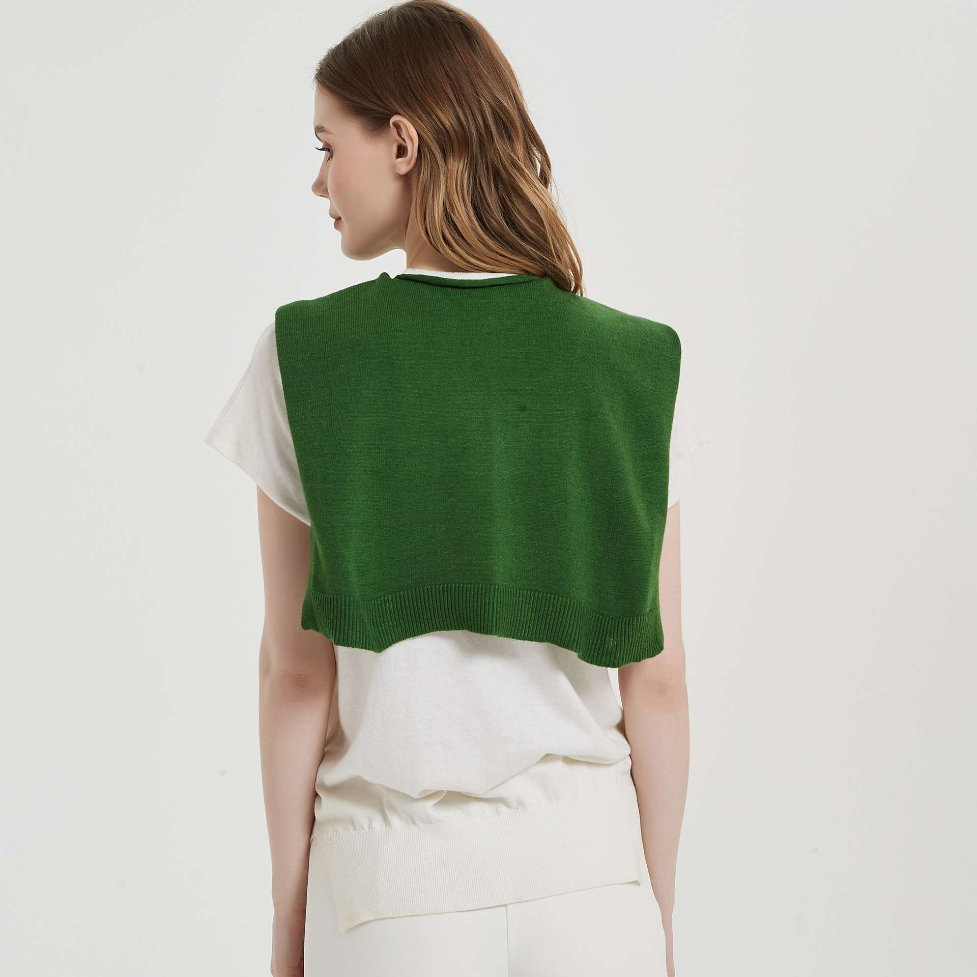 Solid Korean Knit Shawl Autumn Winter image 10