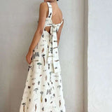 Cute Print Sleevless Maxi Dress image 2