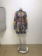 Graffiti Print Holiday Vacation Dress image 5