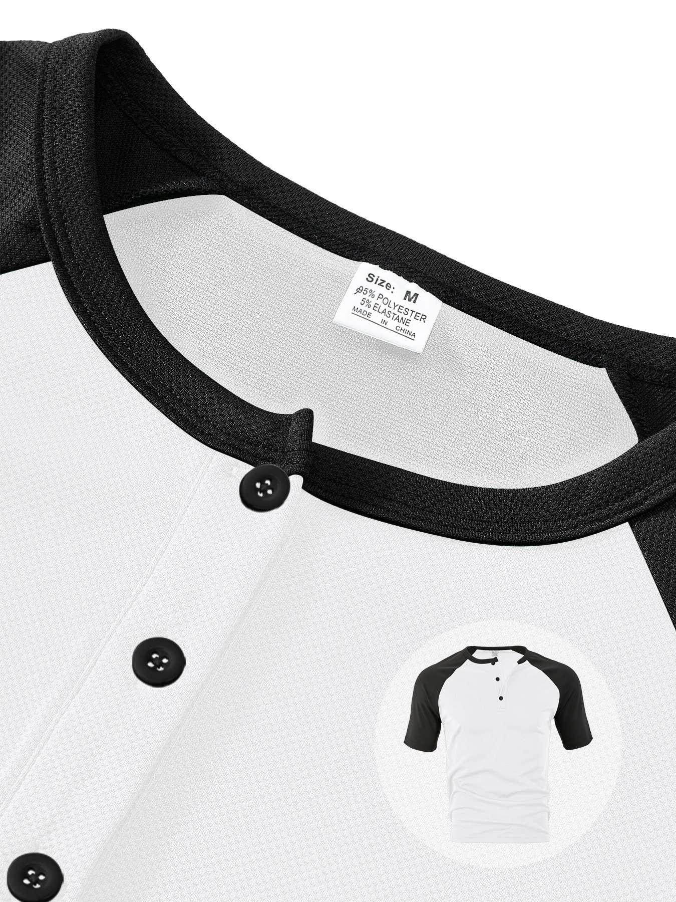 Casual Button Front Athletic T-shirt image 6