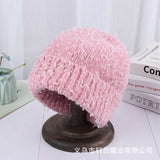 Snow Knit Skull Ski Cap - Free Size, Pink image
