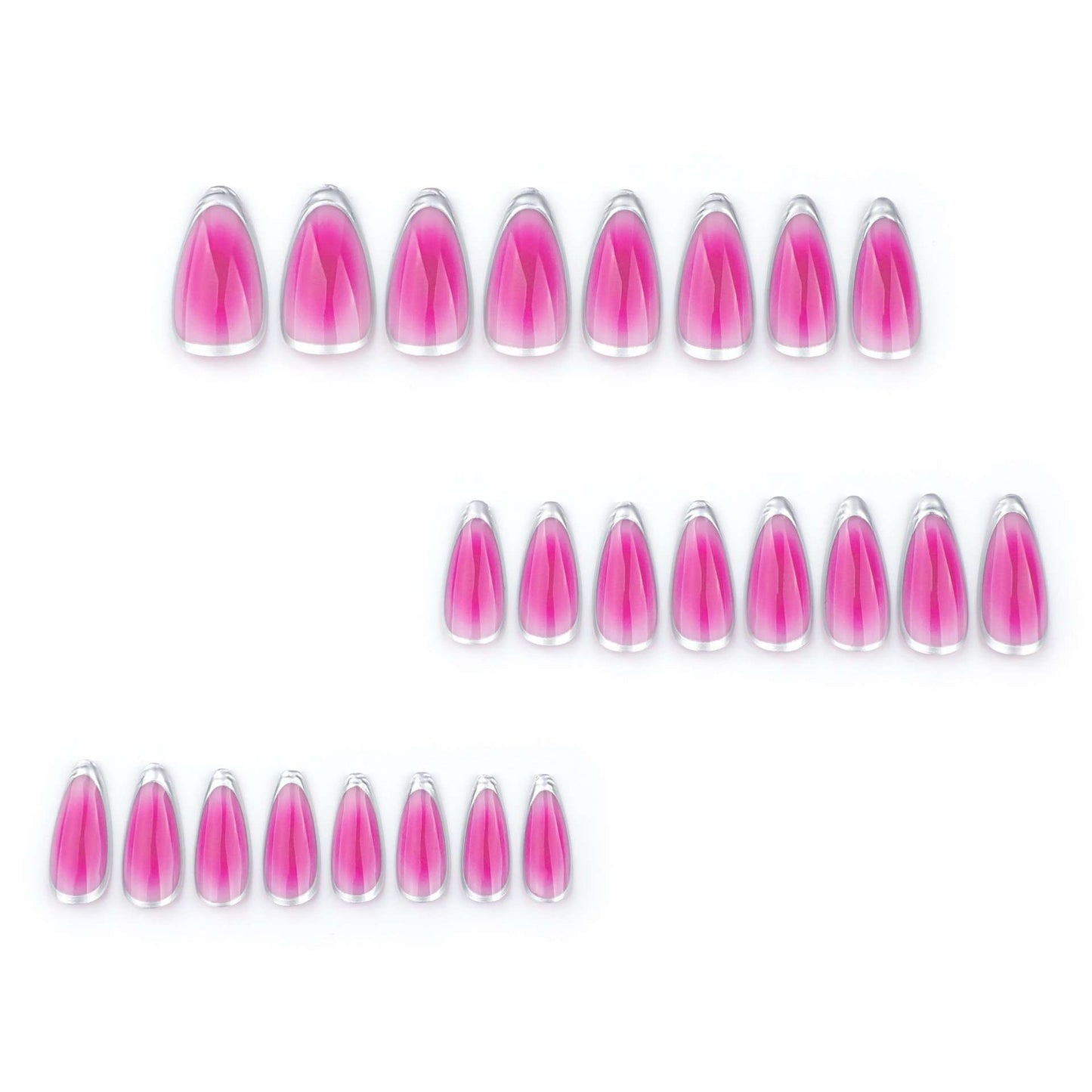 Glossy Pink Ombre Press-On Nail Set image 3