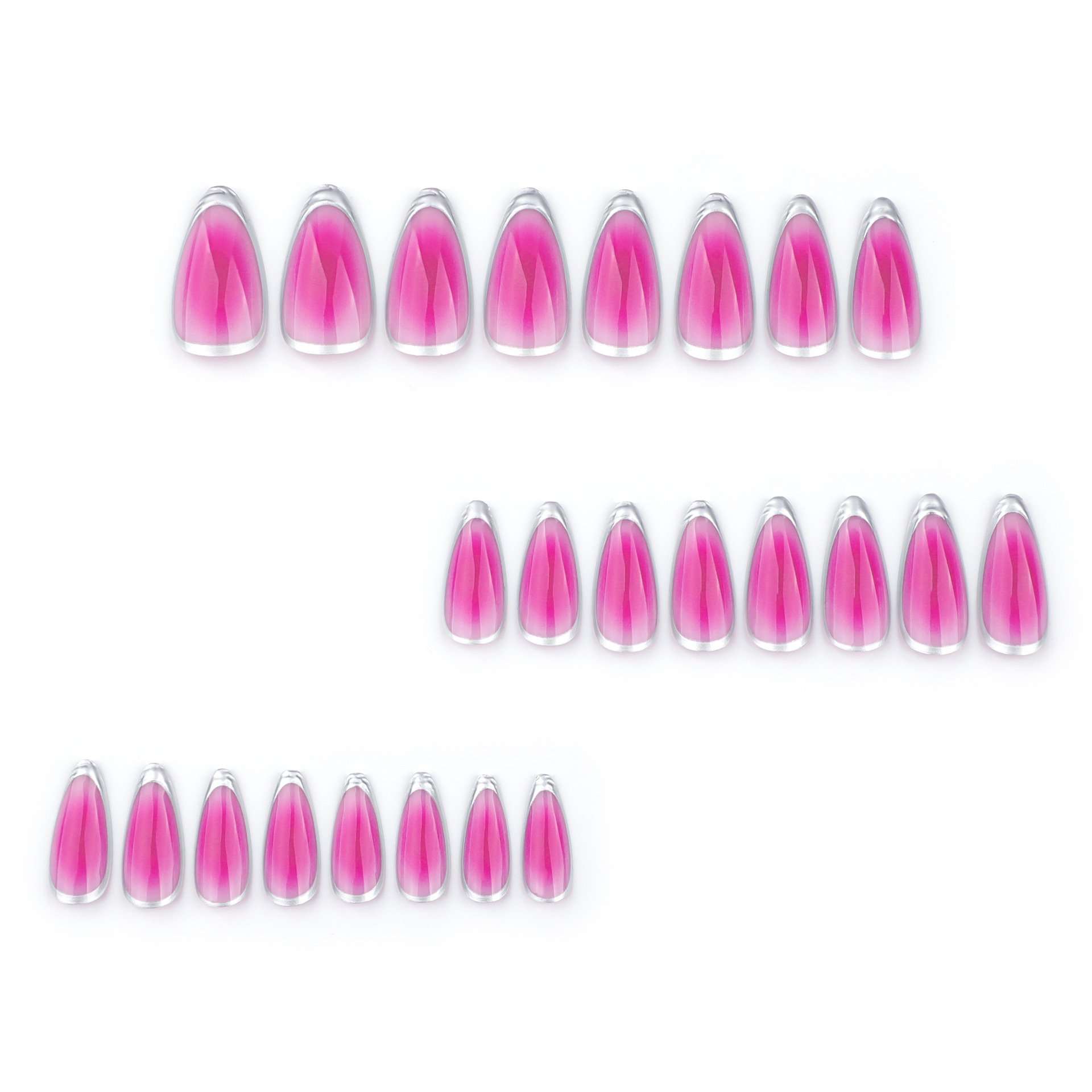 Glossy Pink Ombre Press-On Nail Set image 3