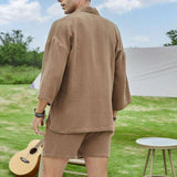 Men Kimono and Shorts Set image 3