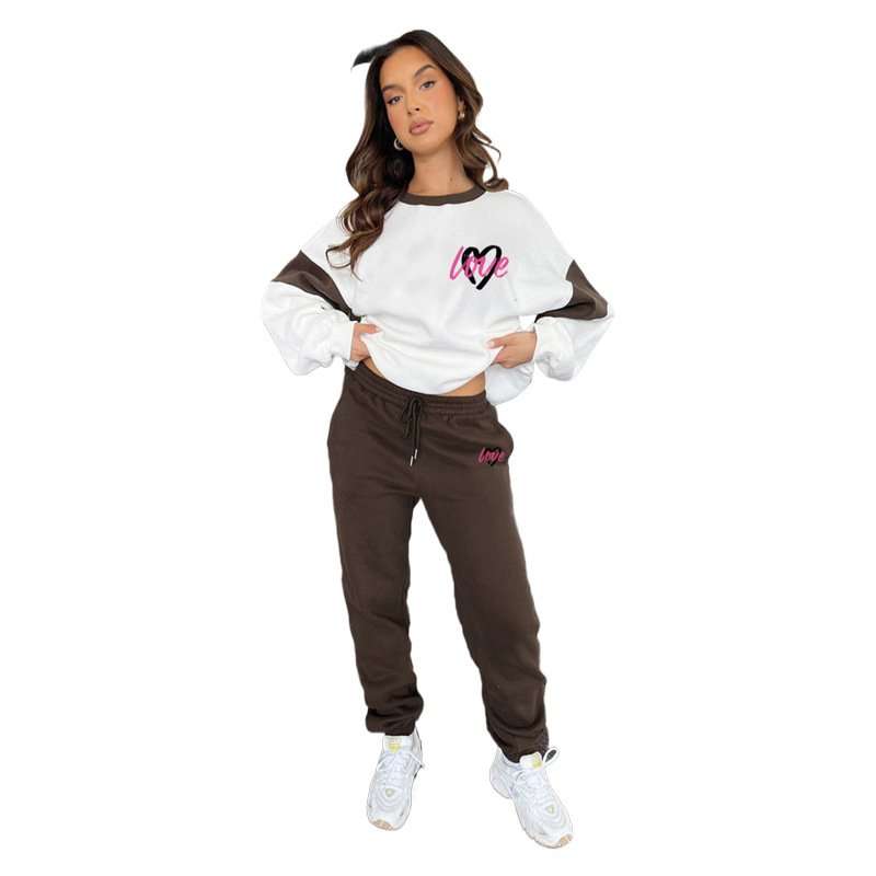 ACTIVEWEAR WINTER TRACK SUIT - L, Brown image