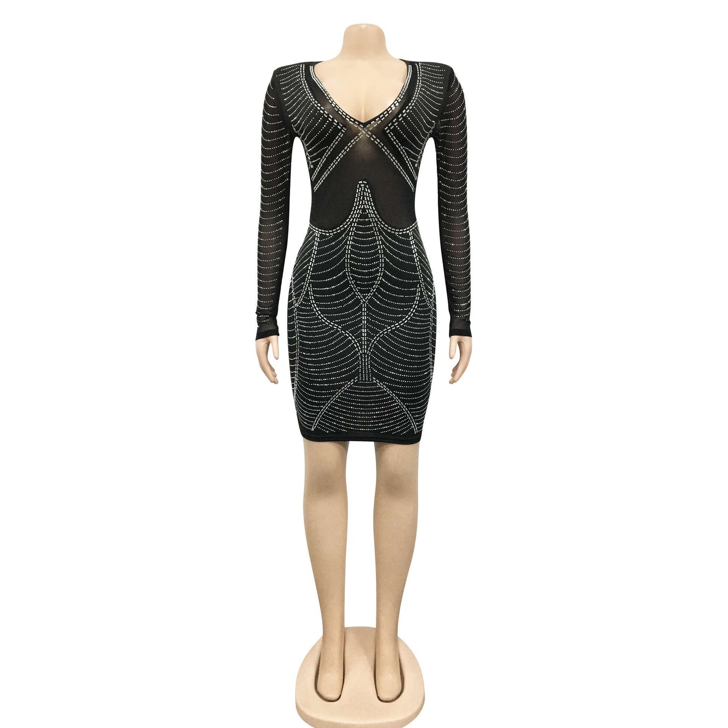 Mesh Celebrity Style Party Club Mini Dress image 2
