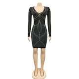 Mesh Celebrity Style Party Club Mini Dress image 2