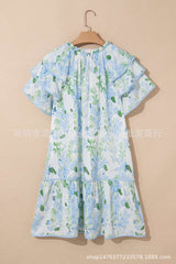Floral Casual Dress with Ruffle Details image 3