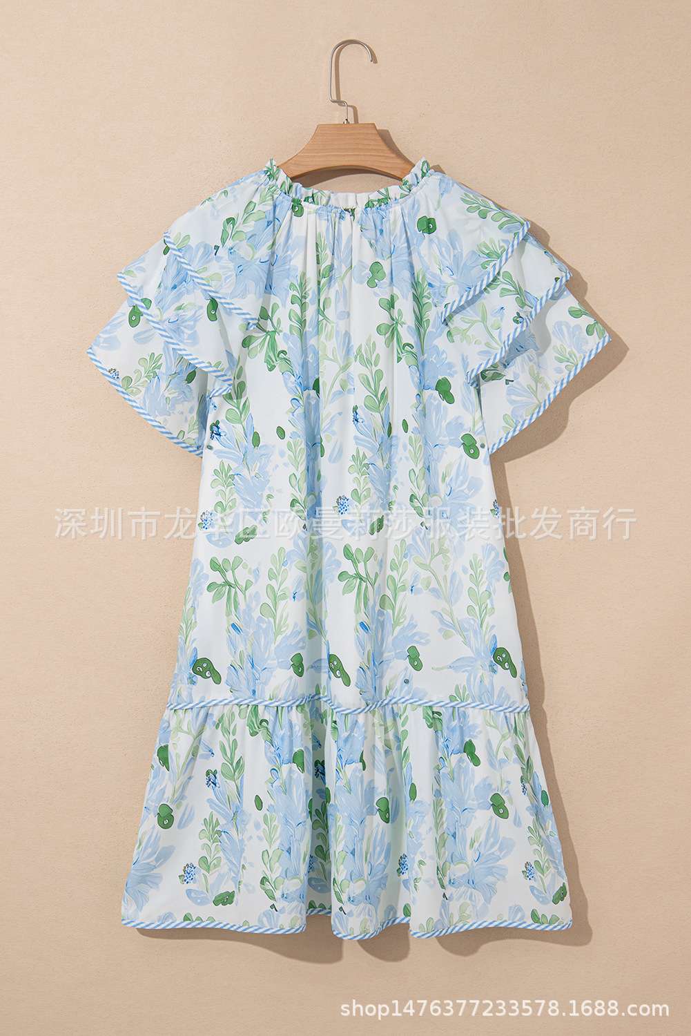 Floral Casual Dress with Ruffle Details image 3