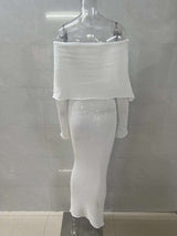 Off Shoulder Long Sleeve Dress image 7