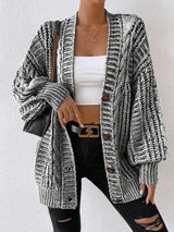 Oversized Cable Knit  Cardigan Jacket image 1