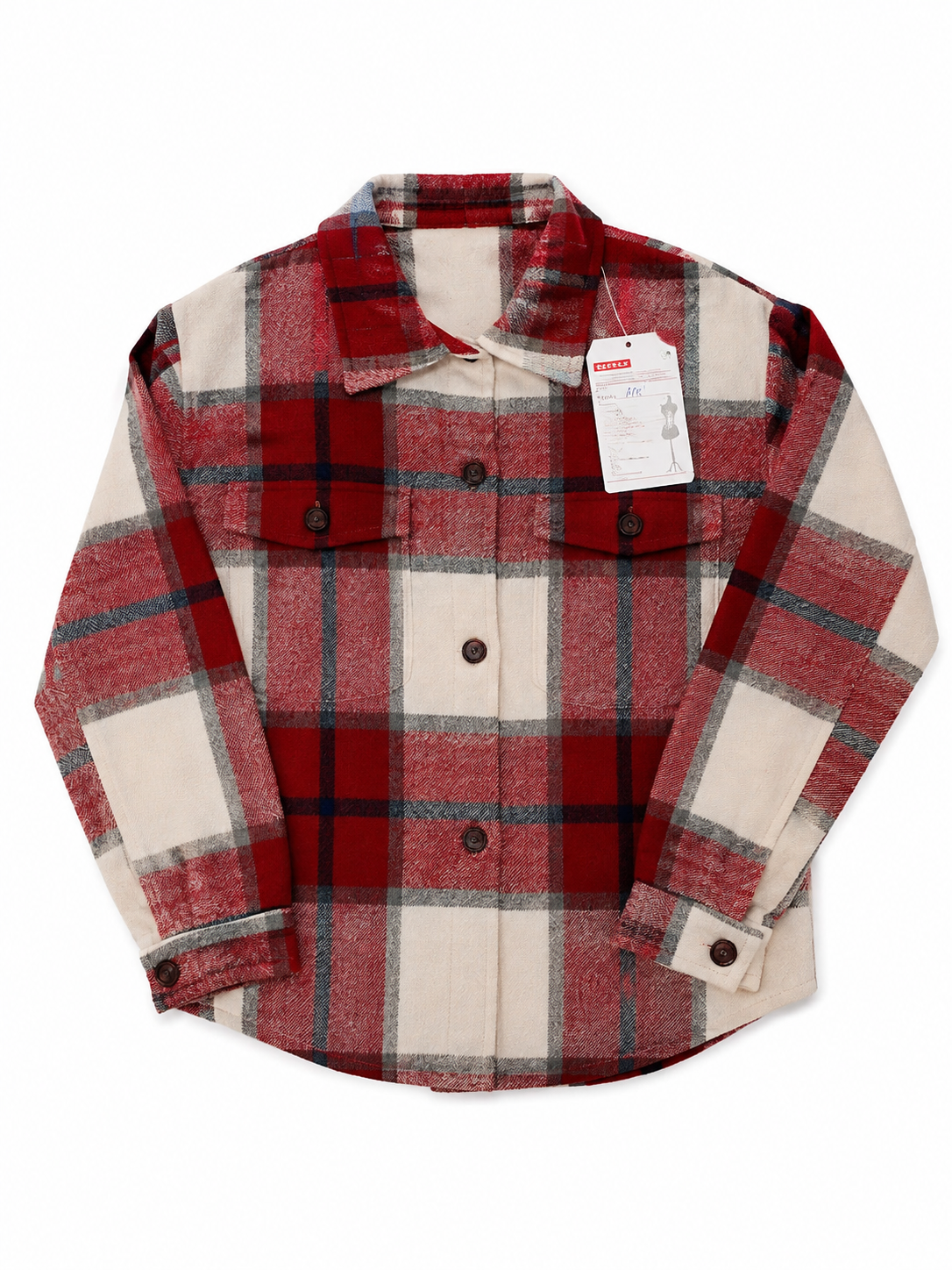 Women's Plaid Button Front Jacket