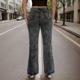 Straight-Leg Jeans with Snap Button Detailing image 4