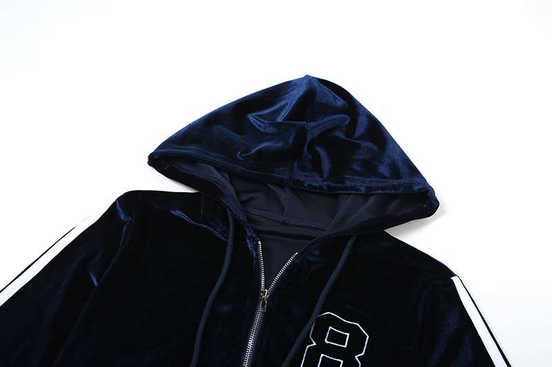 Two Piece Tracksuit Zip Up Hoodie Sweatshirt image 7