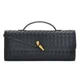 Faux Leather Handbag with Accents