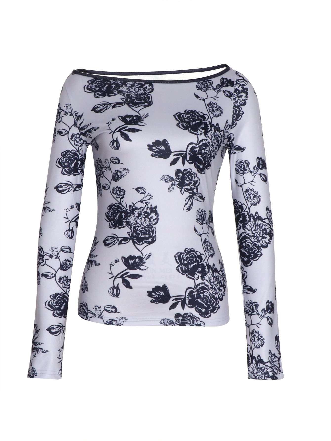 Off-Shoulder Floral Print Top image 4