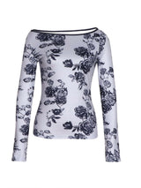 Off-Shoulder Floral Print Top image 4
