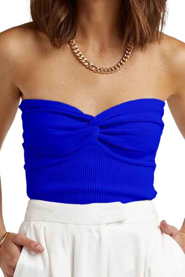 Sexy Solid Color Off Shoulder Knitted Fashion Crop Top image 12