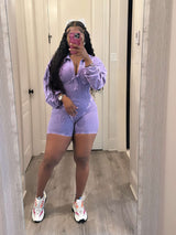 Romper Short Jumpsuit - XL, Purple image