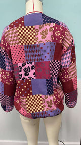 Colorful Patchwork Zip-Up Jacket image 5