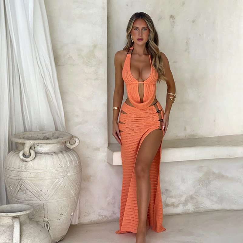 Sexy Cut-Out Maxi Dress image 0