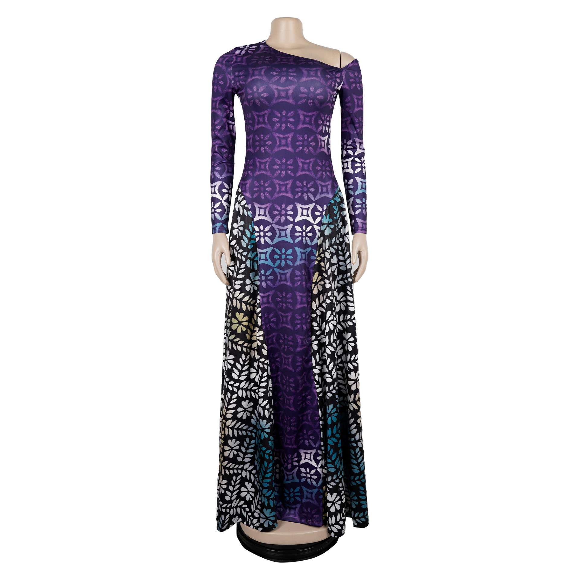 Floral Off-Shoulder Evening Dress image 5