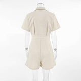 Casual Chic Button-Up Romper image 3
