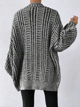 Oversized Cable Knit  Cardigan Jacket image 3