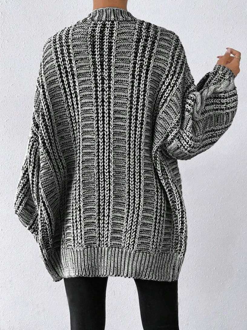 Oversized Cable Knit  Cardigan Jacket image 3