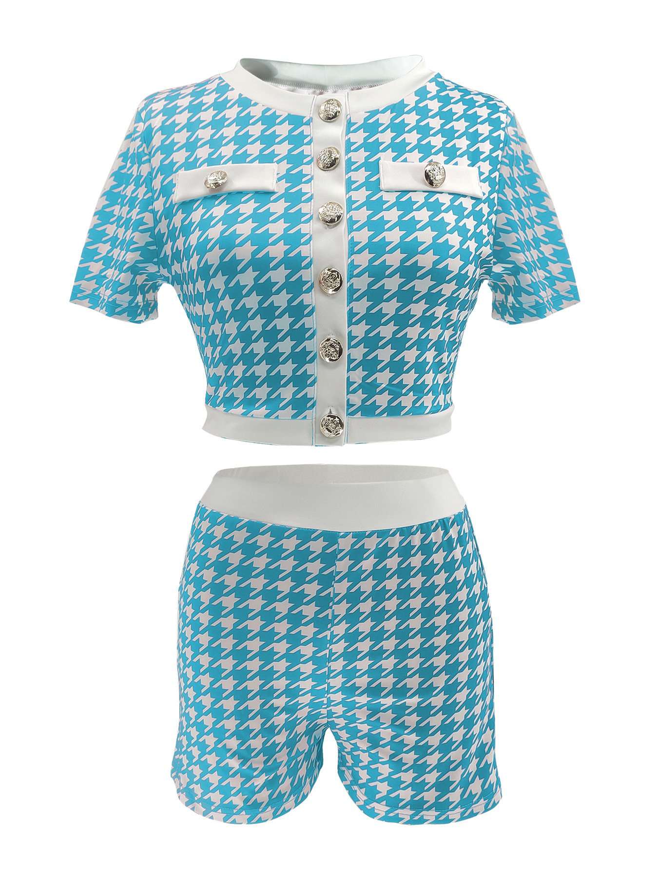 Crop Top & High-Waisted Shorts Set image 6