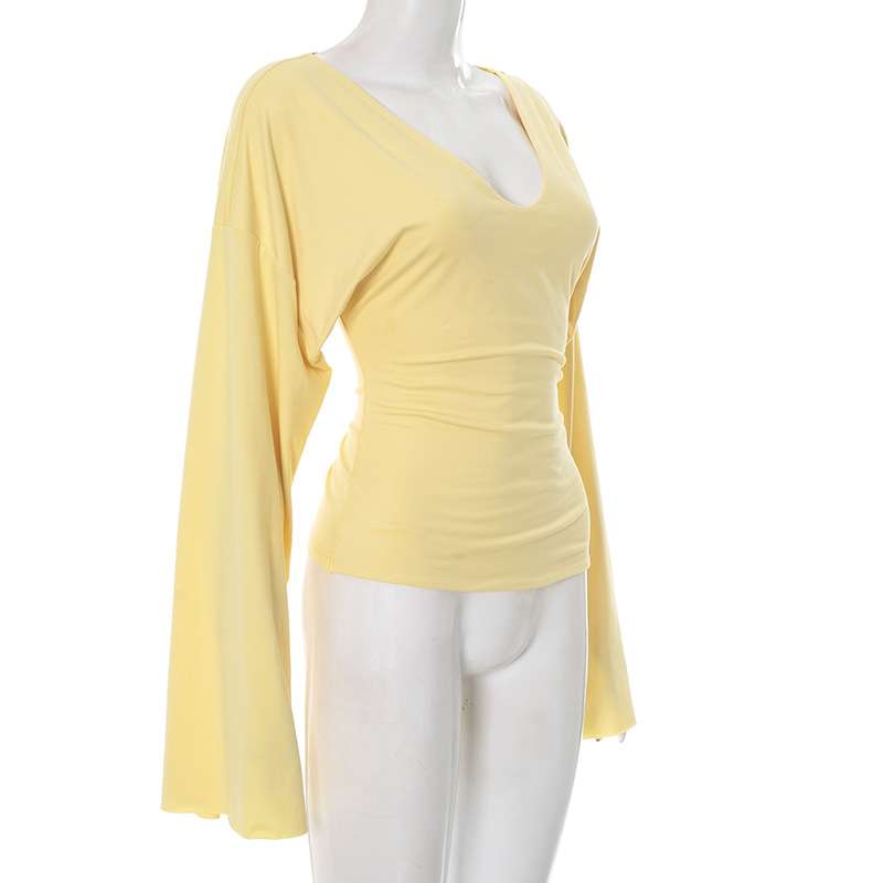 Long Sleeve V-Neck Top image 7