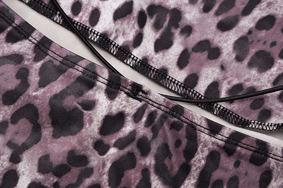 Animal Print Backless  Bodycon Mini Dress image 5