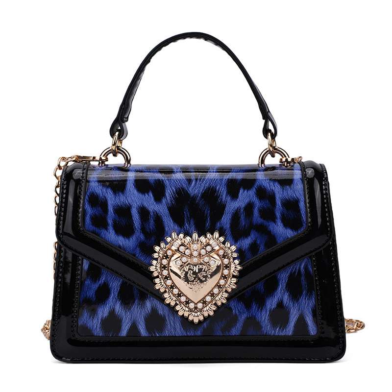 حقيبة يد بنقشة جلد النمر