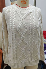 Cozy Cable Knit Pattern Sweater image 7