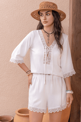 Enchanted V-Neck Romper image 3