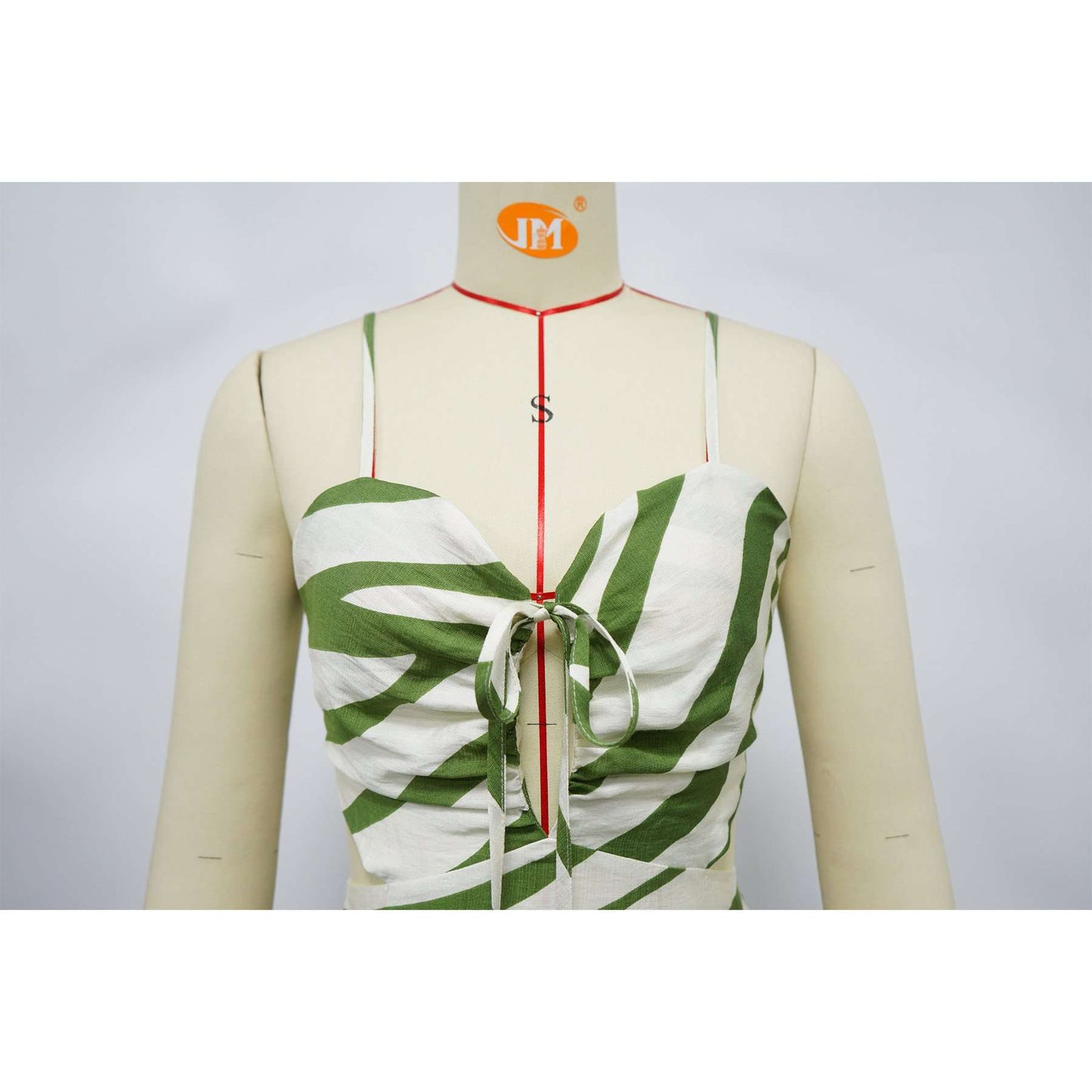 Striped Tiered Maxi Dress image 7