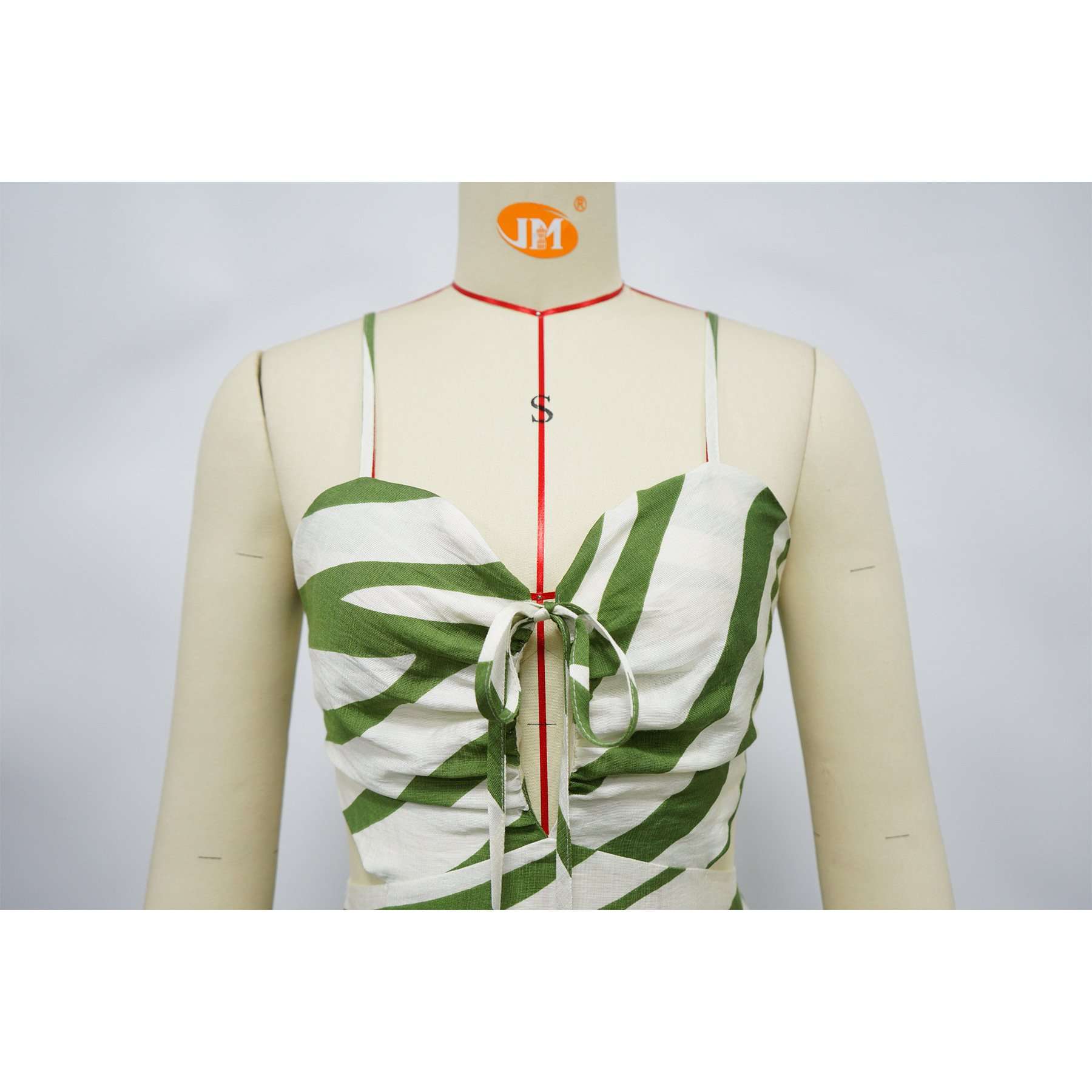 Striped Tiered Maxi Dress image 7