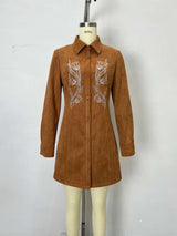 Brown Printed Shirt Dress image 2